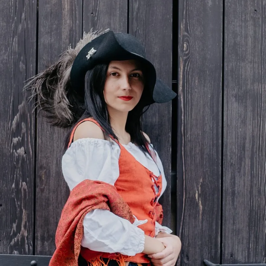 Marta Bukolt w stroju historycznym